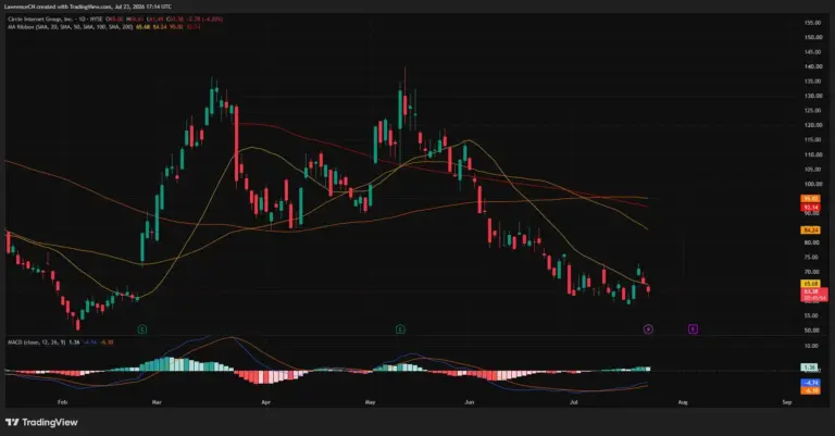Cathie Wood buys $14M Circle dip as CRCL stock tests key support